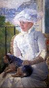 Mary Cassatt Young Girl at a Window oil painting artist
